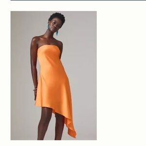 hutch strapless asymmetrical dress